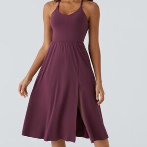 Brand new Halara dress. Plum. Small.
